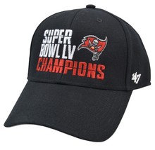 &#39;47 Tampa Bay Buccaneers Super Bowl NFL Champions Adjustable Black Hat - $22.75