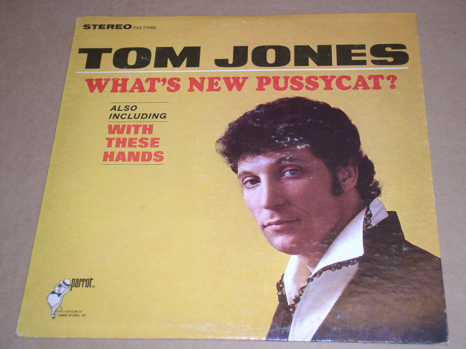 Tom Jones Whats New Pussycat Vinyl Record Album Vintage Parrot Label Vinyl Records 3989