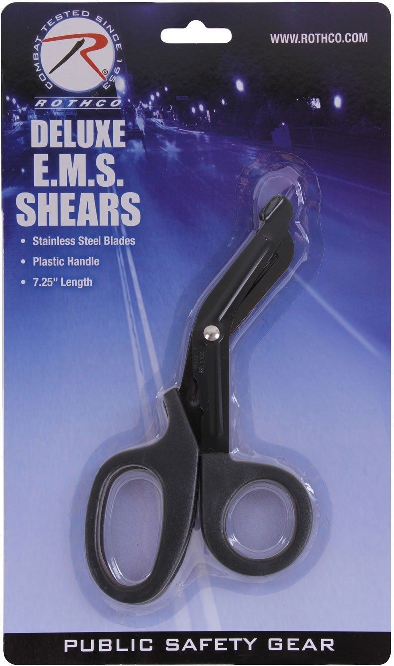 Black Deluxe Stainless Steel EMS/ EMT Trauma Shears Scissors