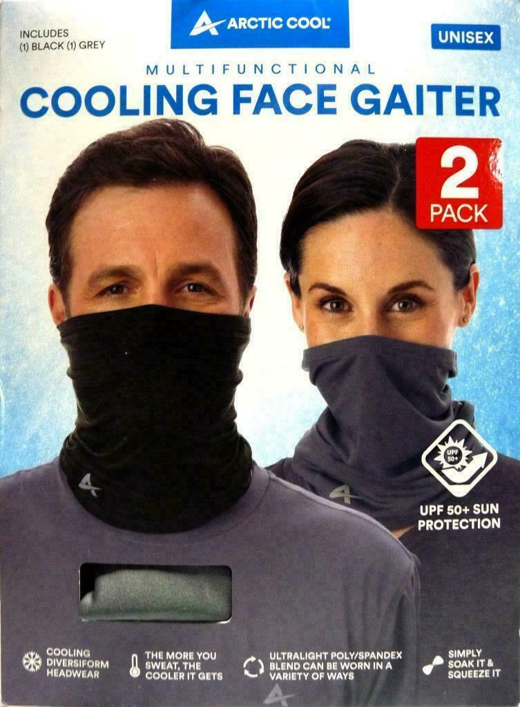 Arctic Cool Instant Cooling UPF 50+ UV Protection 12-in-1 Face Gaiter