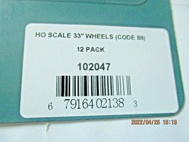 Rapido # 102047 Wheels Metal 33" (Code 88) 12 Axles per Pack, HO Scale image 2