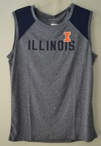 Camp David NCAA Breeze Womens Sleeveless Mesh Panel Tee Illinois Illini Blue - $16.63