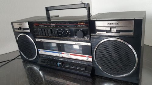 Vintage FISHER Boom Box PH-W402 Boombox AM FM Detachable Speakers For ...