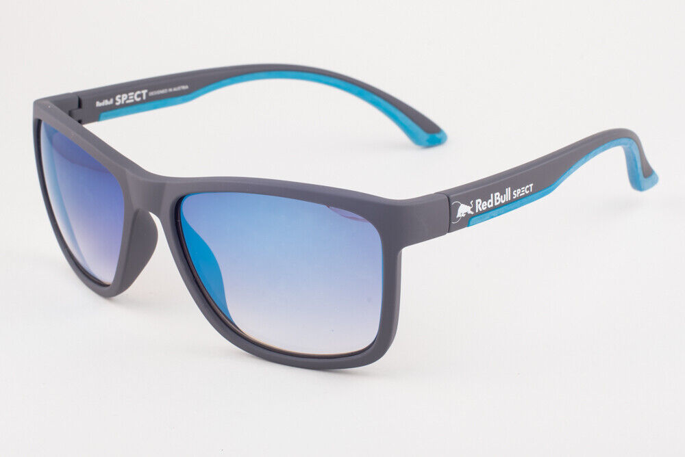 Red Bull Spect TWIST 010 Gray Blue / Blue Mirror Gradient Sunglasses TWIST-010
