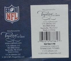 C R Gibson Tapestry N878671M NFL Tennessee Titans Scrapbook image 9