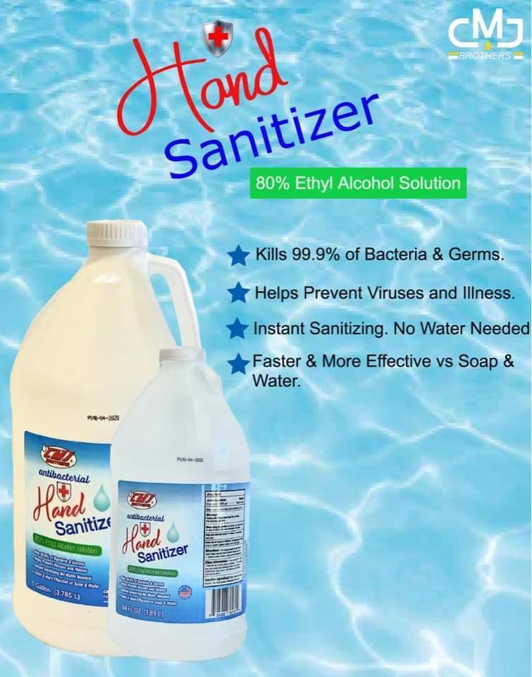 Hand Sanitizer 1/2 Gallon - USA Made - Fast Shipping - US Seller