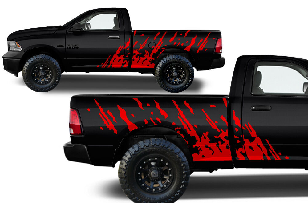 Vinyl Decal Splash Wrap Kit for Dodge Ram Truck 09-18 1500/2500/3500 ...