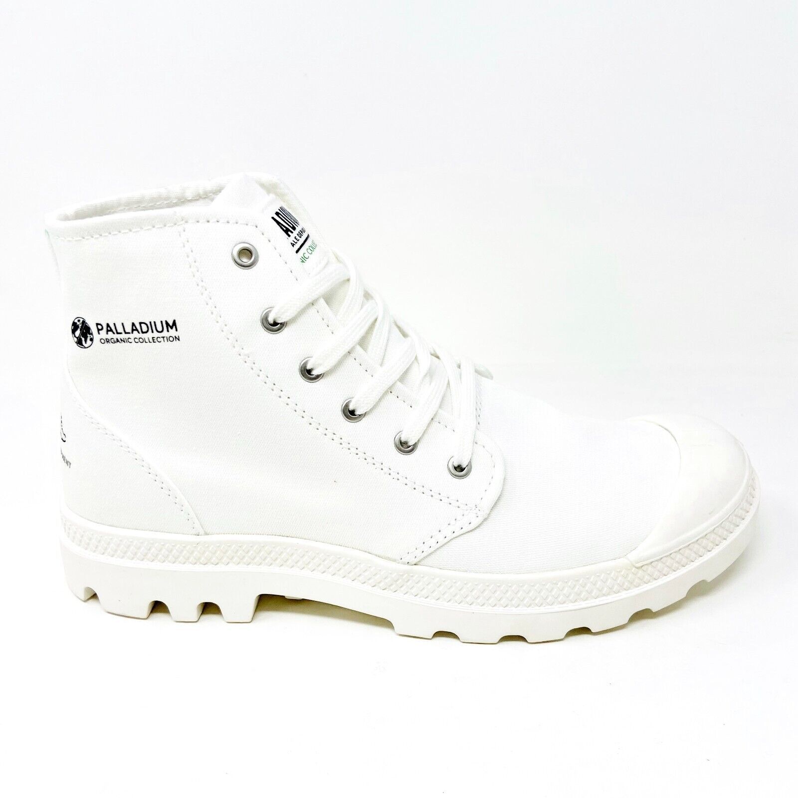 Palladium Pampa Hi Organic II Star White Mens Combat Boots 77100 116