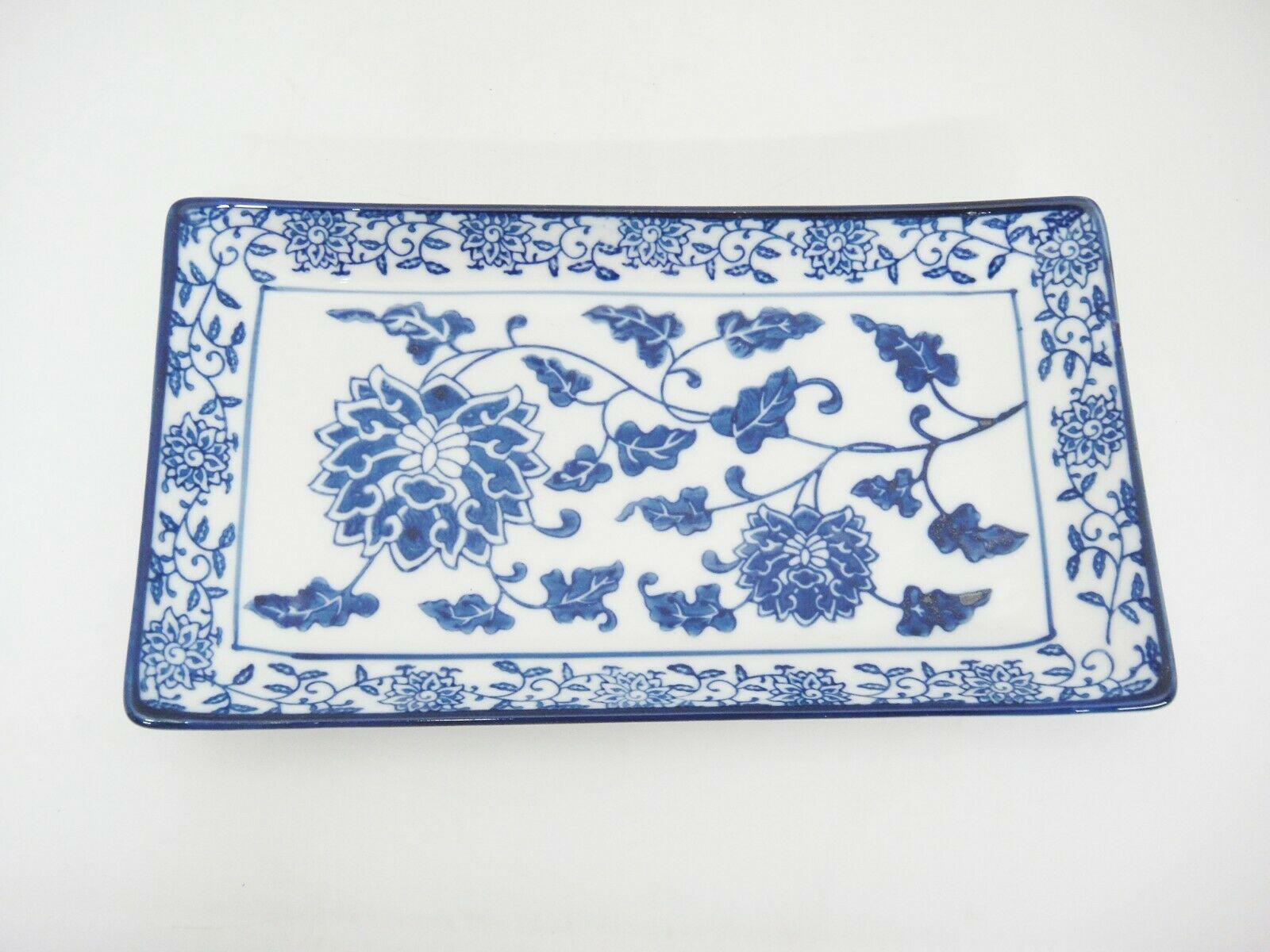 Pier 1 Imports Tang Sushi Platter Rectangular Porcelain Tray 9.75" x 5.5" Exc Other
