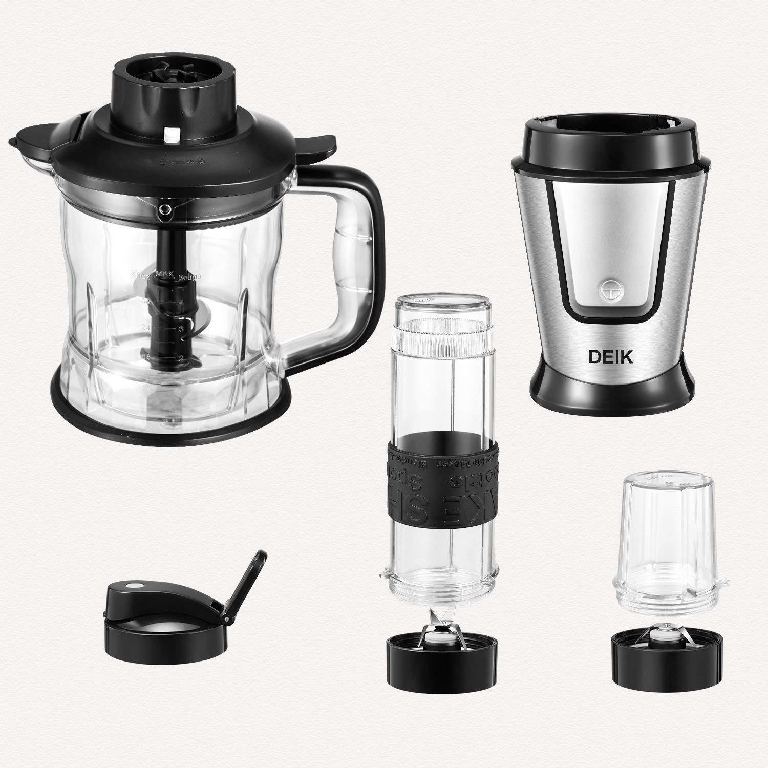 DEIK Blender Of Beaker Blender For Smoothie Grinder Coffee 3 On 1