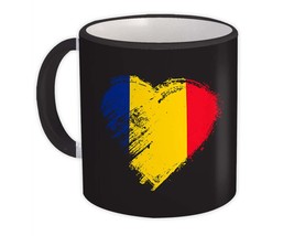 Romanian Heart : Gift Mug Romania Country Expat Flag Patriotic Flags National - $15.90