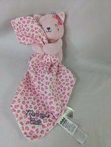 Carters Child of Mine Pink Cat Rattle Lovey Security Blanket Mommy's Cutie Toy - $13.95