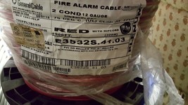 Carol E3532S 12/2C Sol UnShield Plenum Fire Alarm Cable Wire FPLP/CL3P /... - $49.49
