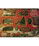 CHRISTMAS TRAIN TOY SET WITH ELECTRONIC MUSICAL SOUNS AND HEAD LIGHT - $49.50