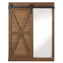 Wall Mirror with Barn Door and Chalkboard Home Decor  - $119.95