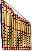 Bamboo Bansuri Flute Set multiple Key Tune 7 Hole Set of 13 Musical Inst... - $85.13
