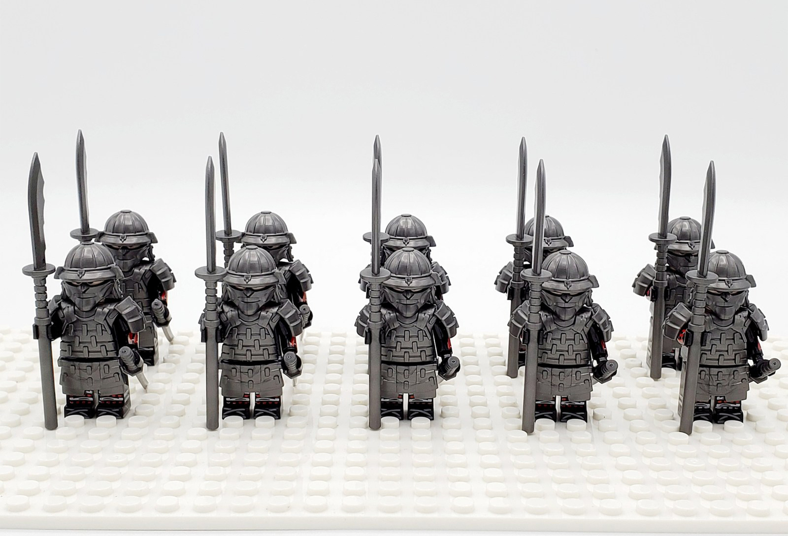 10pcs/set Japanese Samurai (or bushi) Minifigure Building Blocks