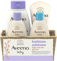 Aveeno Baby Mommy & Me Daily Bathtime Gift Set Including Baby Wash & Shampoo, Ca image 2