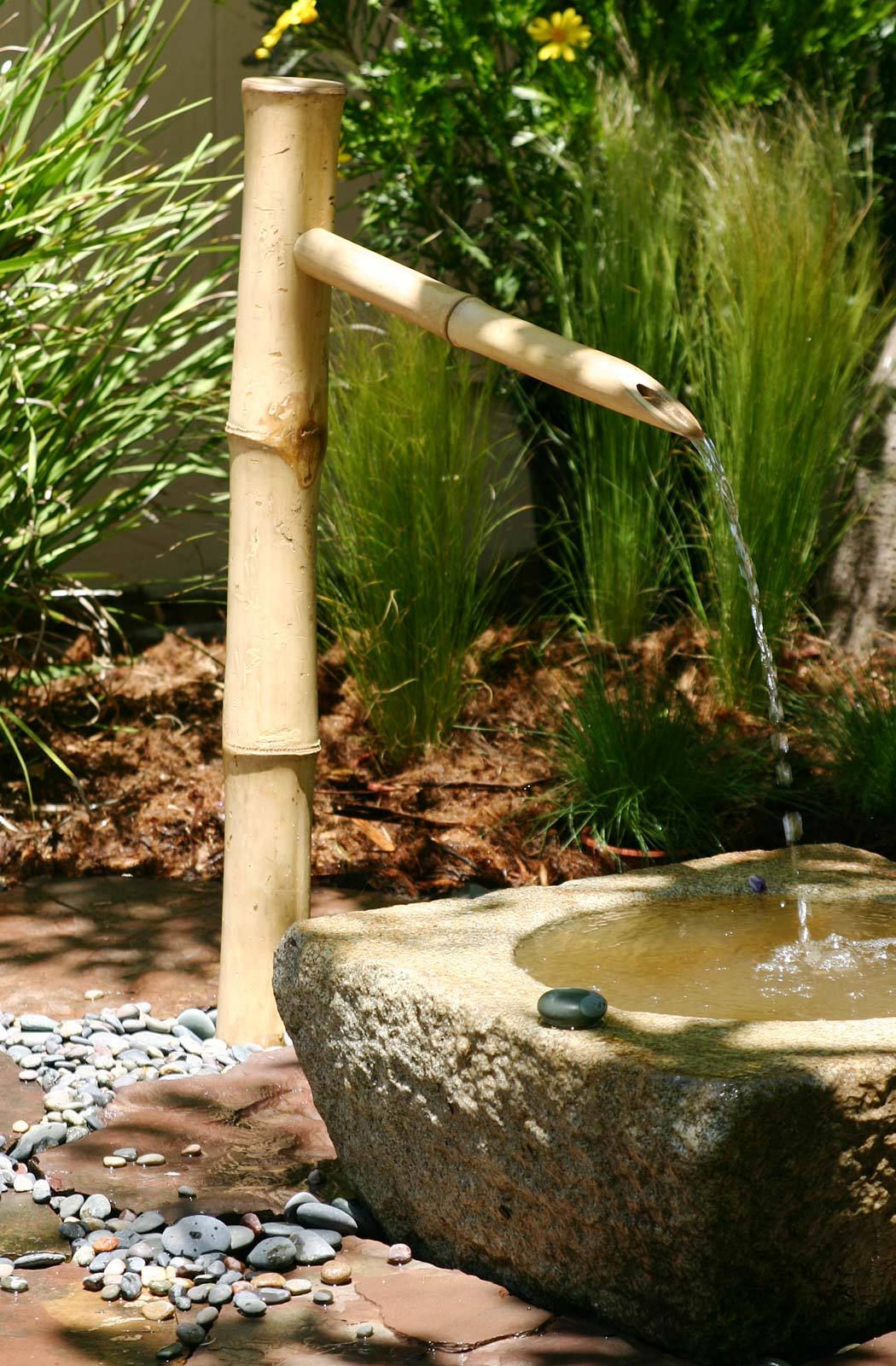 bamboo accents water fountain & pump kit 12inch wide, adjustable on outdoor water fountain kits
