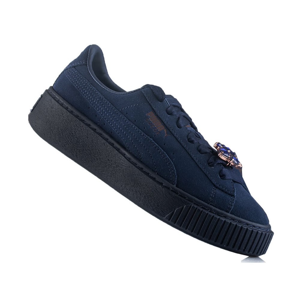 puma suede platform gem sneakers low