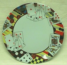 Gibson Melamine Dinnerware Bridge Playing Cards Dinner Plate Tableware - $16.82