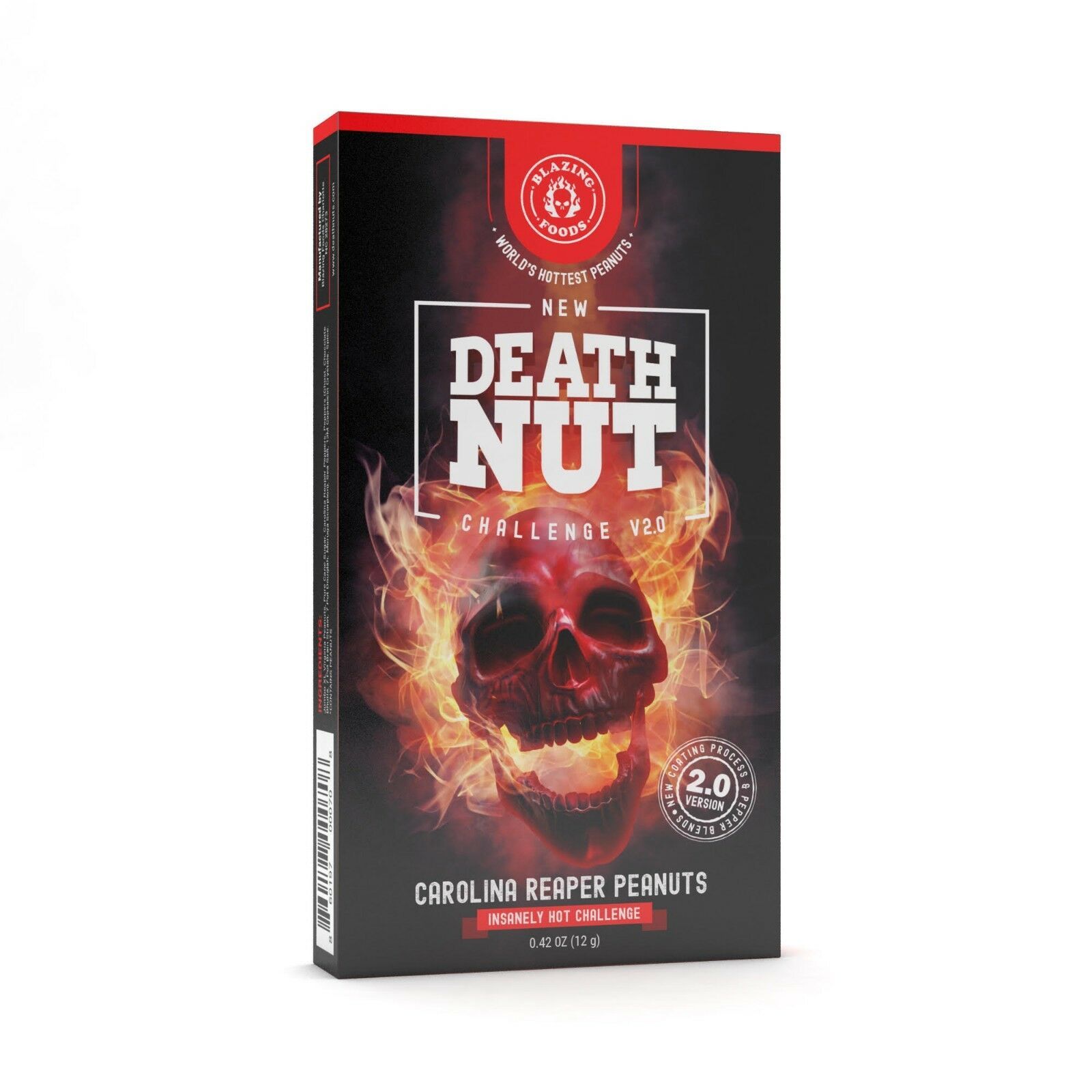 Death Nut Challenge 2.0 Carolina Reaper & Ghost Pepper Peanuts worlds hottest