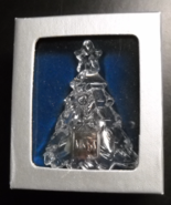 Mikasa Christmas Ornament Crystal Christmas Tree Bell and Clapper Origin... - $7.99