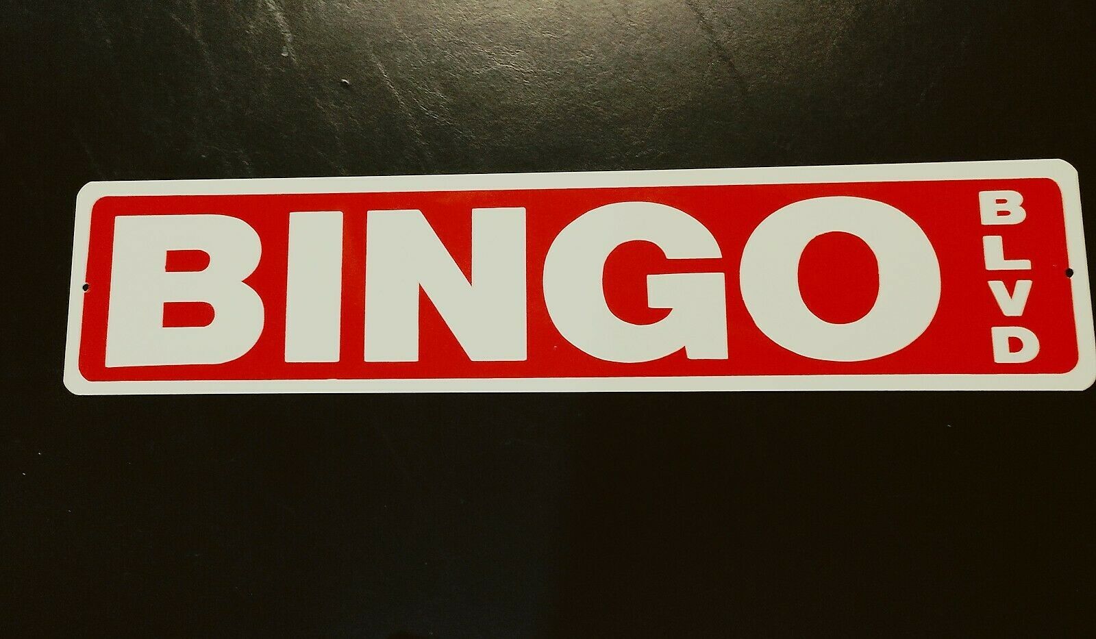 Large Funny Novelty sign 23" X 5" Bingo BLVD Boulevard Plaques & Signs