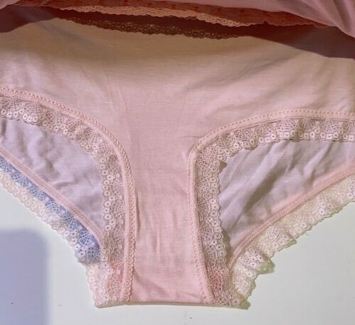 Laura Ashley Super Soft Hipster Panties with Lace M L XL - Panties