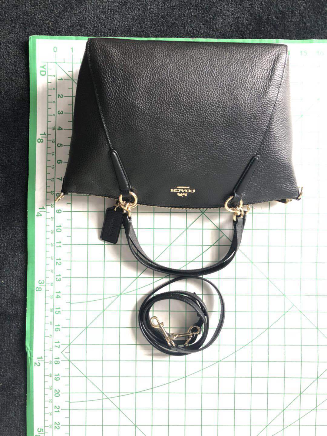 Coach F28993 Pebbled Leather Small Kelsey Satchel Crossbody Bag in Black - Women&#39;s Handbags & Bags