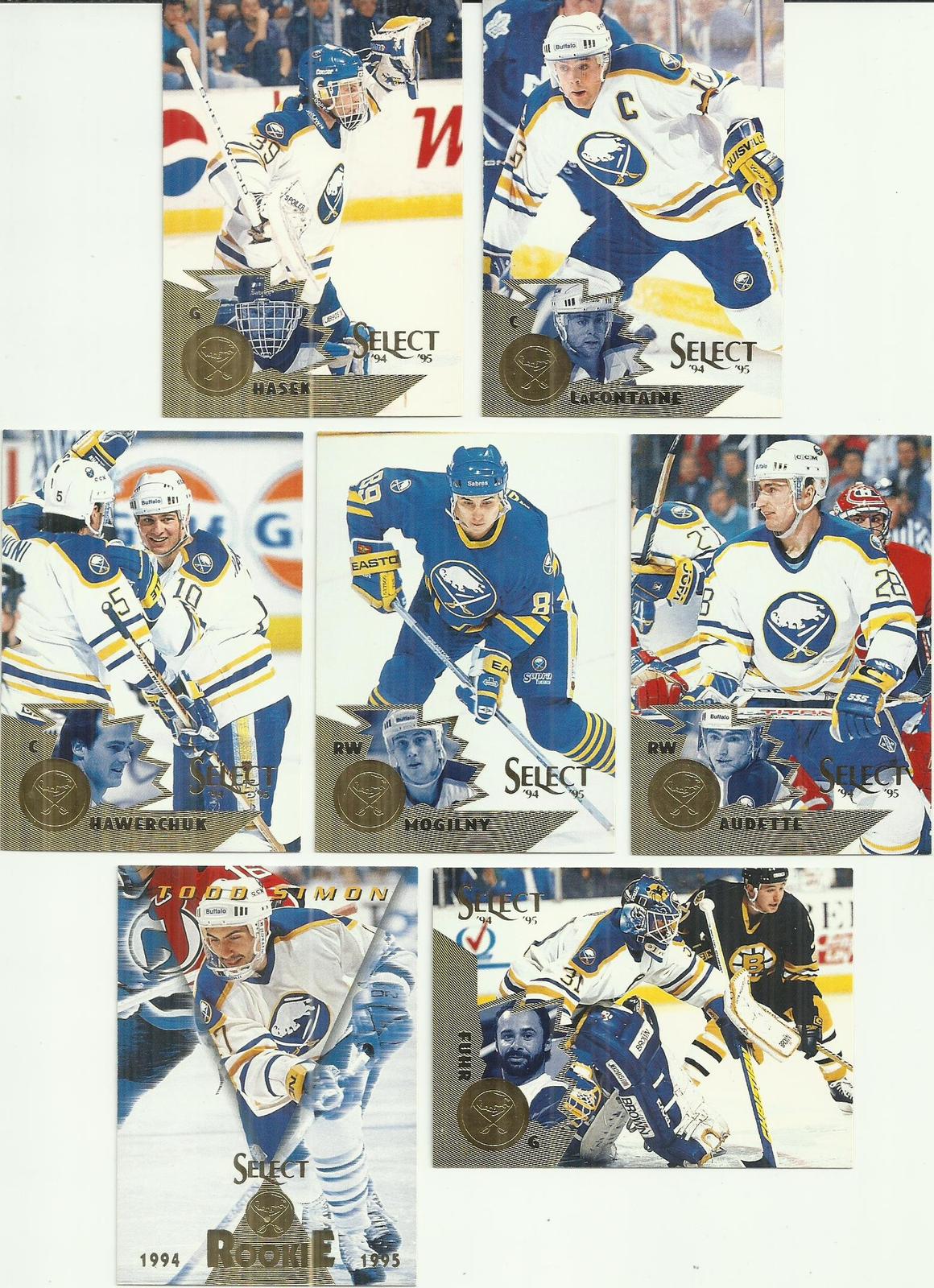 (7) 199495 Select (Buffalo Sabres Complete Team Set) See Scan! Ice