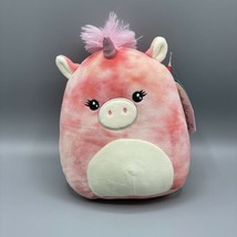 Squishmallows 7” Angelie Unicorn Watermelon Pink Tie-Dye Kellytoy 2021 - $10.39