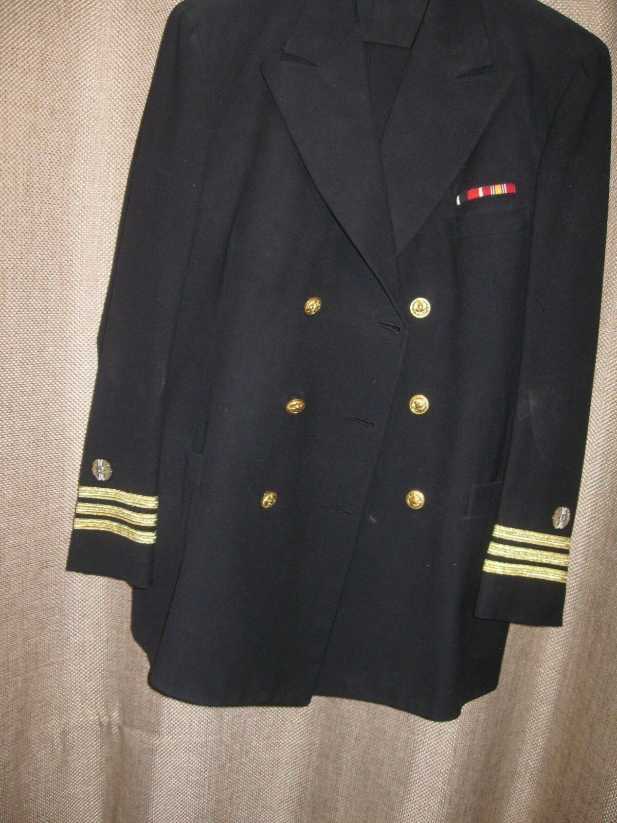 US NAVY Officers WW 11 Dress Blue Military Uniform Jacket and pants ...