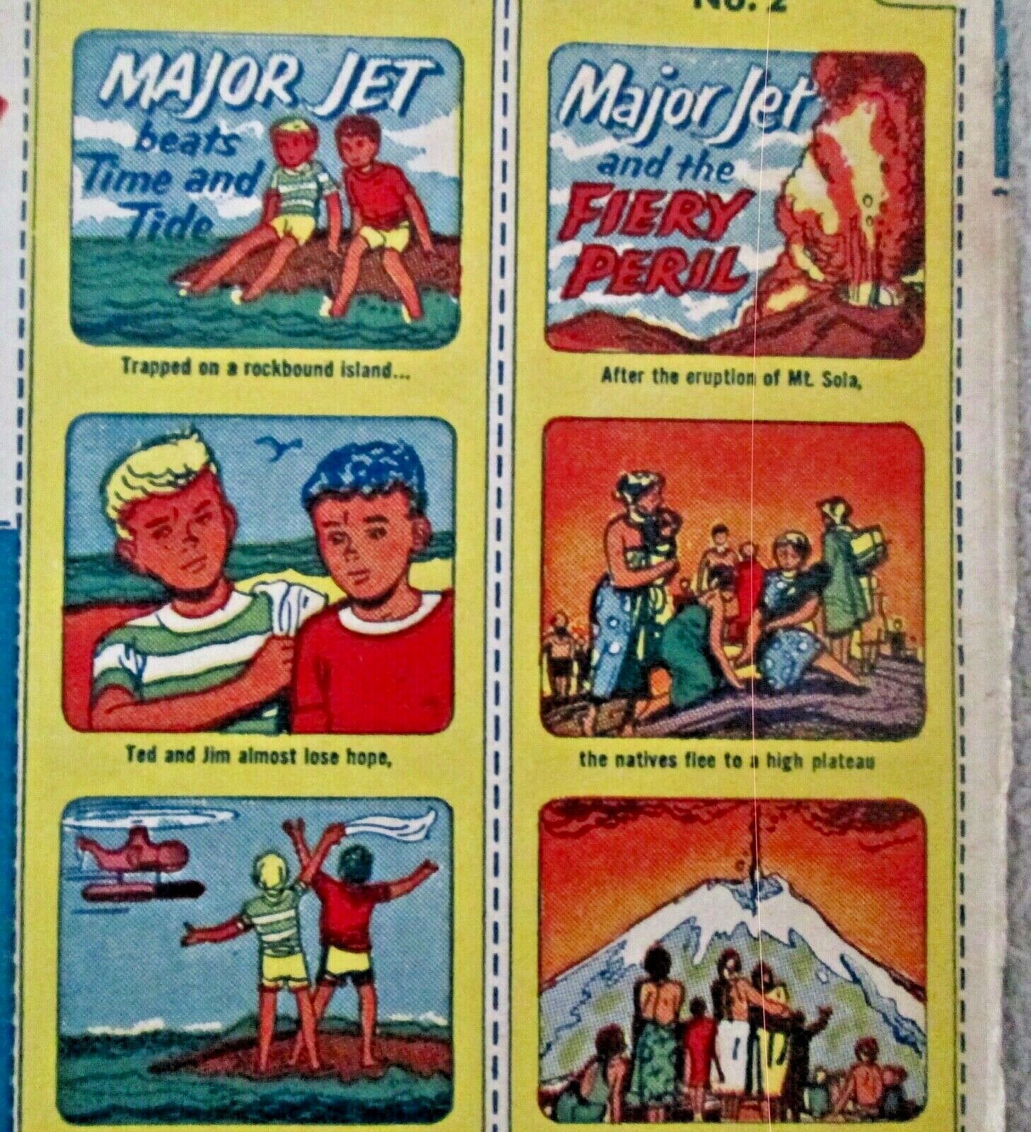 General Mills Sugar Jets Major Jet complete Film Vision cereal box back