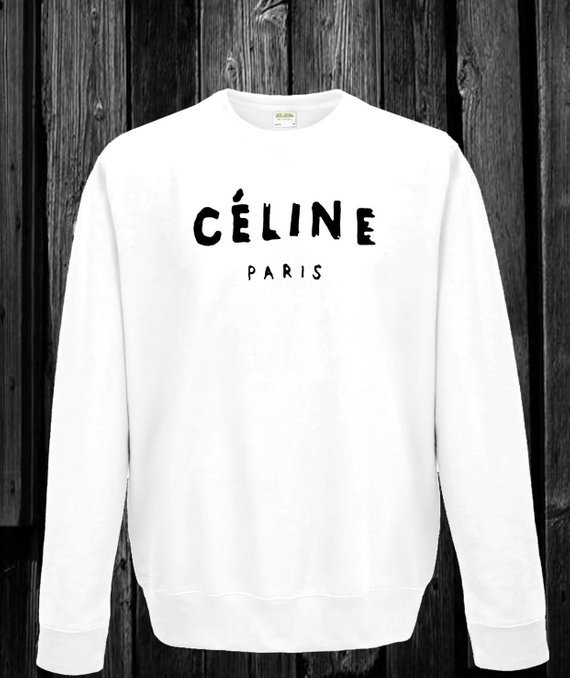 celine paris cropped sweatshirt
