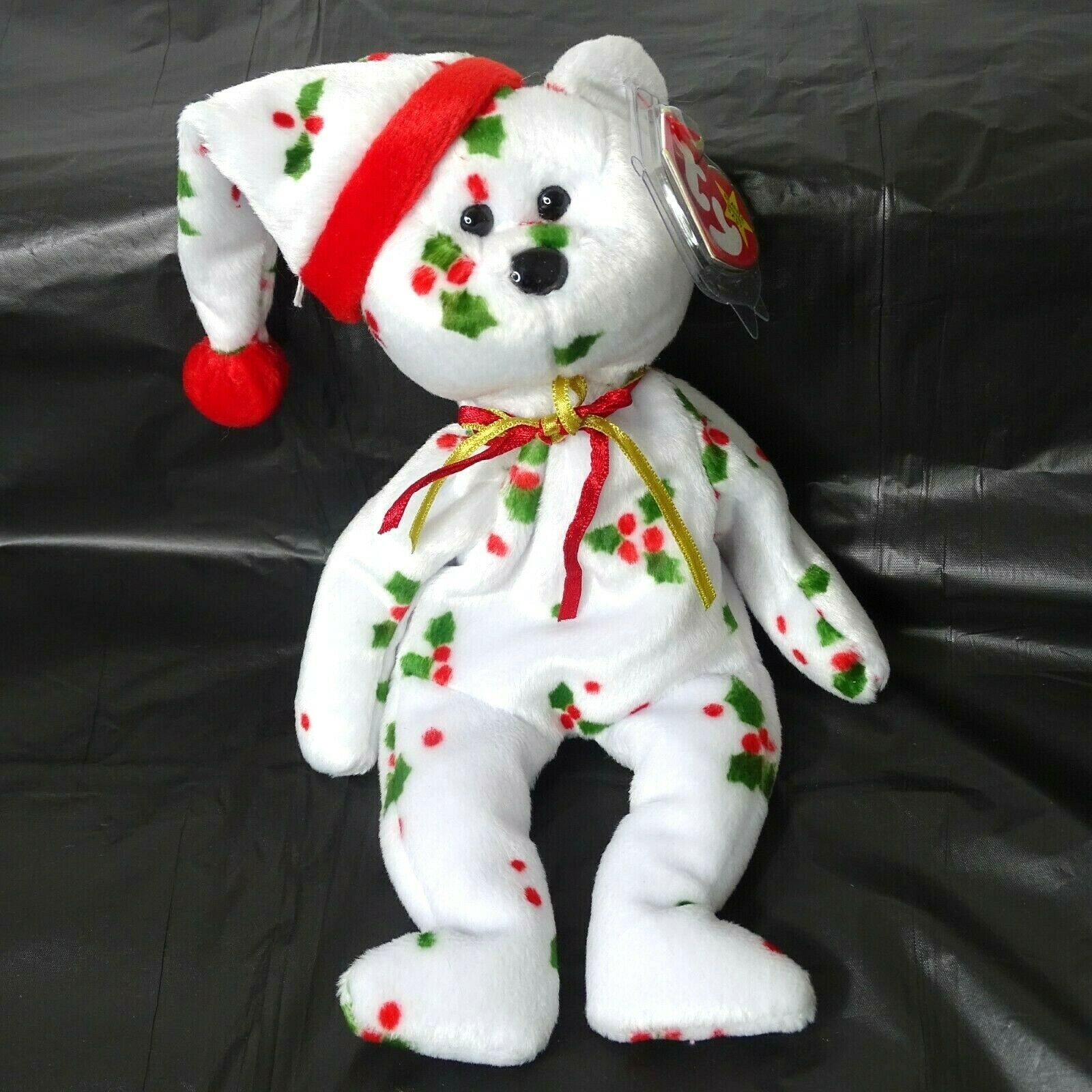 1998 holiday bear beanie baby