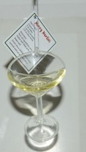 Ganz EX29608 Merry Martini 4 Inch Glass Handmade Ornament Recipe Hangtag image 2
