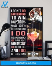 Professions Poster - Bartender I Feel Strong Vertical Canvas And Poster - $49.99