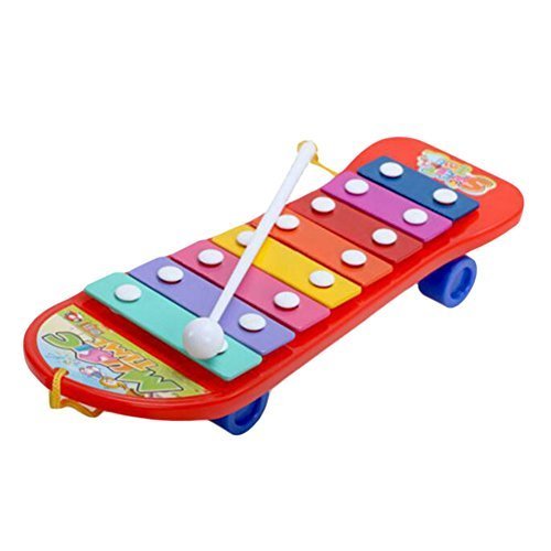 George Jimmy Musical Instrument Skateboard Education Kids Toy Harp with Hammer R