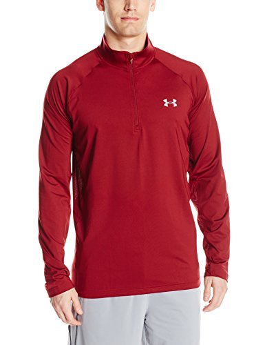 Under Armour Men's UA CS Thermocline 1/4 Zip, Cardinal (625)/Tan Stone ...