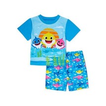 Baby Shark Toddler Boy Pajama 2-Piece Set, Blue Size 3T - $14.01
