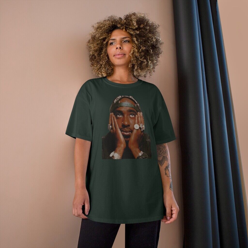 Champion Cotton T-Shirt, Women, Tupac Shakur
