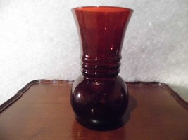 Vintage Two Matching Ruby Red Glass Vase Anchor Hocking Co. Beautiful - $30.00