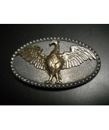Phoenix Belt Buckle Steel and Brass Colored Metal Oval Shaped - $9.99