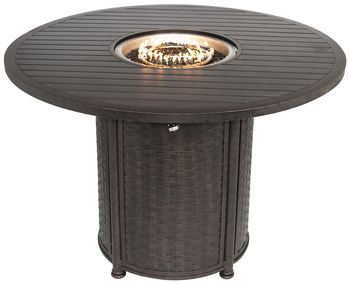 OUTDOOR PATIO 60" ROUND BAR HEIGHT FIRE TABLE SERIES 4000 Fire Pits