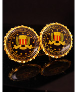 Vintage FBI Cufflinks / Federal Bureau of Investigation  / eagle shield ... - $155.00