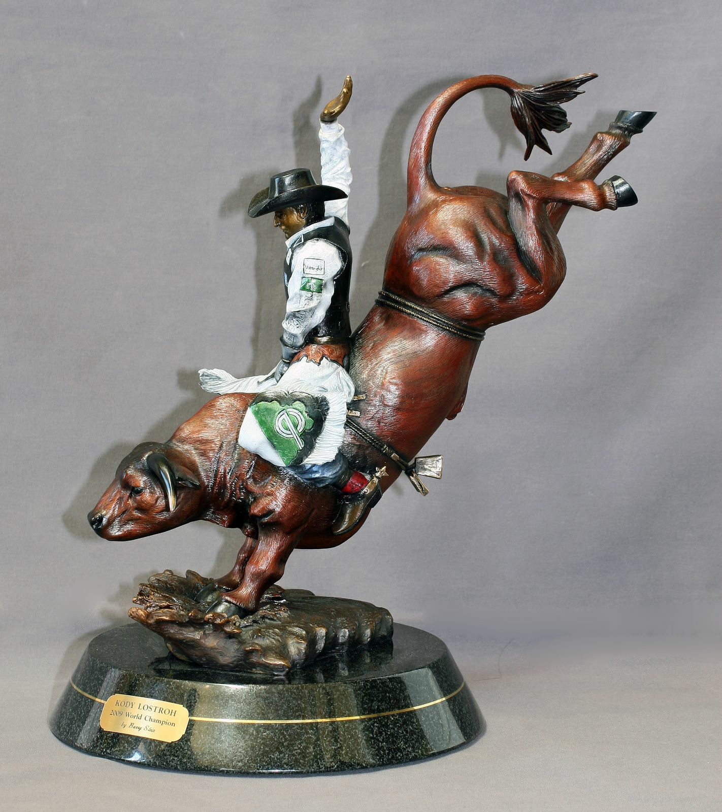 BRONZE Bull Rider "The Champion" SCULPTURE by BARRY STEIN Limited