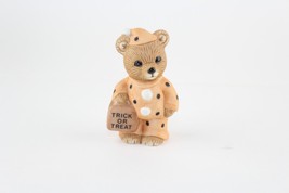 Vintage HOMCO Trick or Treat Teddy Bear Figurine Polkadot Custome Halloween 5311 - $7.92