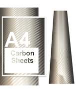 A4 Carbon Fibre Vinyl Sheets Silver - $3.50+