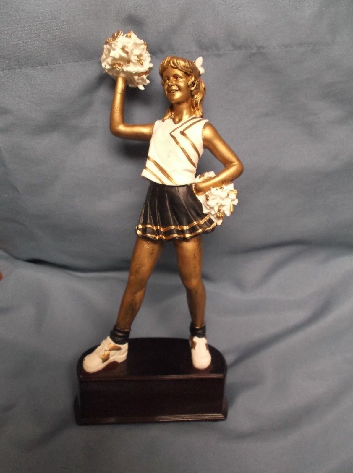 CHEERLEADER statue trophy resin award full color by PDU Cheerleading